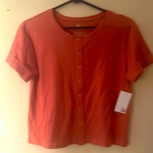 SO orange blouse